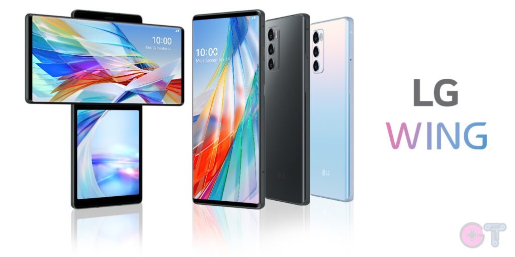 lg wing dual display with swiveling design