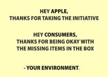 Thanks to Apple for removing charger from the box