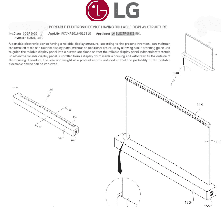 LG Rolling Laptop Patent 