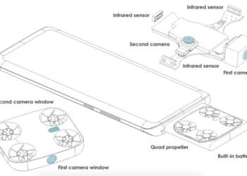 Vivo patents a flying drone camera system in a smartphone